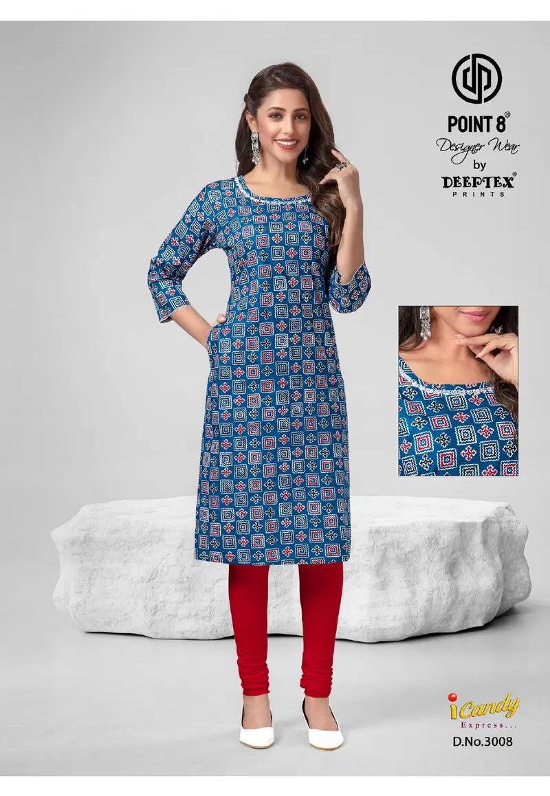 Deeptex I Candy Express Vol 3 Wholesale Cotton Kurtis Material
